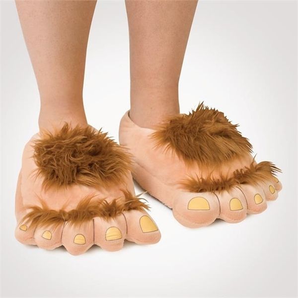 

sneakers 2022 new cartoon cute winter women home slippers warm plush footwear sales plush sliders shoes y1120, Black