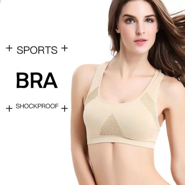 

yoga outfit [5colour/4size] professional absorb sweat athletic running sports bra , gym fitness women seamless padded vest tanks m l xl