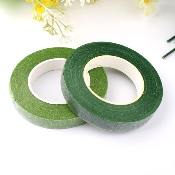 

decorative flowers & wreaths 5pc 30 yard green floral stem tape stationery diy masking resealable stretchy flower supplies