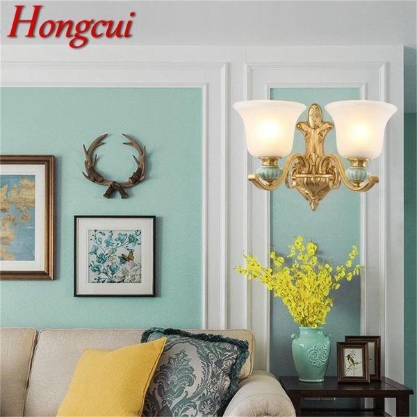

hongcui brass modernÂ wallÂ sconce lamp luxury design ceramic light indoor for home bedroom corridor l