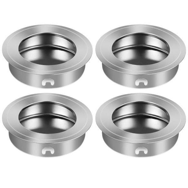 

handles & pulls yardwe 4pcs 35mm flat stainless steel recessed flush finger insert sliding door handle cabinet drawer
