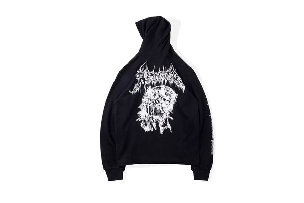 

2021 new travis scott revenge hoodie sweat style skull sweatshirt men women high street hip hop astroworld pullover 6202, Black