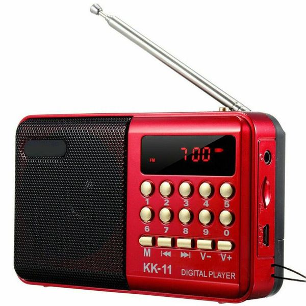 

radio mini portable fm speaker lcd digital usb sd tf card mp3 player support multifunctional for lappc mobile phone