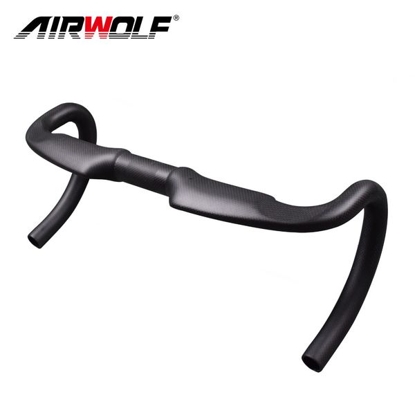 

airwolf full carbon fiber road bike handlebar cycling racing bicycle aero handlebars 400/420/440mm ultralight bent drop bar 1 year warranty