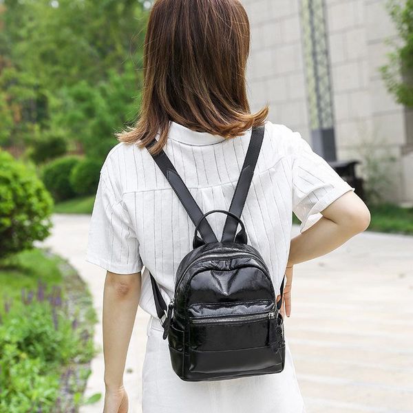 

outdoor bags jiulin 2021 korean version of laser double shoulder bag women and girls take advantage the network celebrity mori backpack