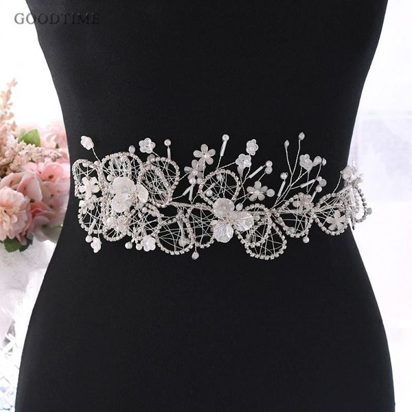 

wedding sashes women belt for bridal luxury flower beautiful decals dress accessories girl party decoration, White