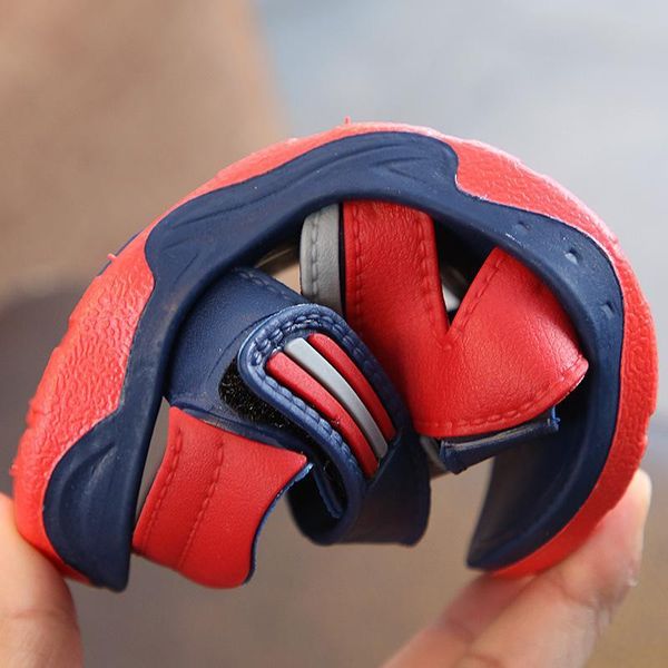 

sandals 2021 kids summer shoes children for boys casual student flat beach outdoor soft non-slip leather, Black;red