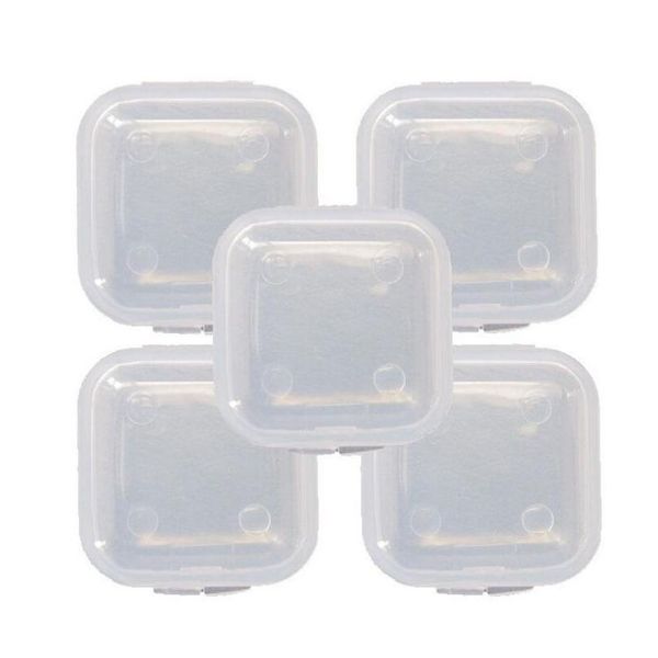 

100pcs square mini plastic storage containers clear empty box case with lids small box jewelry earplugs stora jllihj insyard