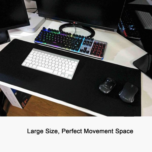 

rakoon large gaming mouse pad natural rubber anti-slip pc computer mousepad desk mat locking edge for cs go lol dota gamer