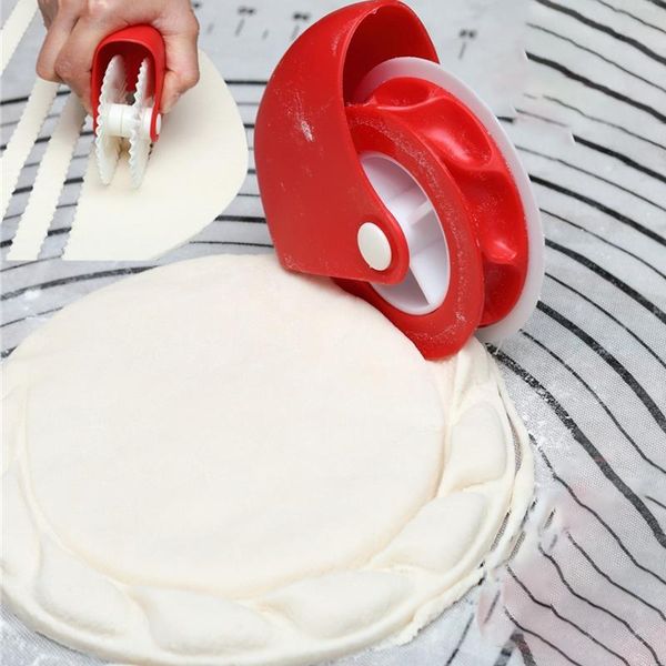 

baking & pastry tools cutting wheel curling manual dough cutter roller