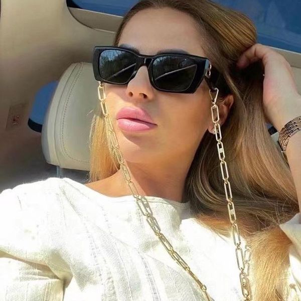 

sunglasses 2021 brand designer black square men trends in europe and america big frame shades for women summer traving eyewear, White;black