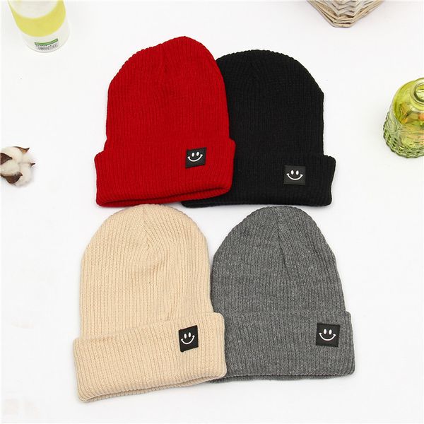 

winter knitted curled wool hat women's couple's casual warm hat, Black;white