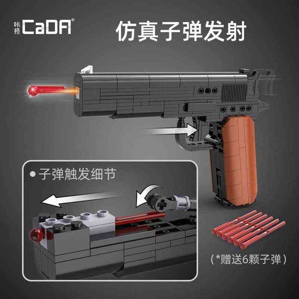 

pistol double eagle kata c81012 can fire bullets, intelligent assembly building block toy boy gift
