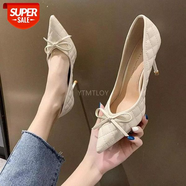 

2021 new fashion pointed toe women pumps ladies wedding party shoes work thin heels zapatos de vestir mujer #d276