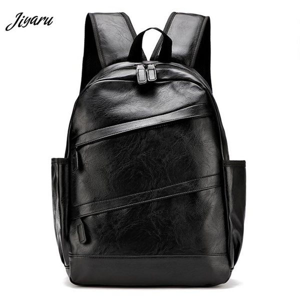 

backpack mens leather casual travel bag men lapfashion school bookbag