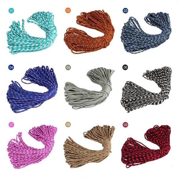 

550 paracord parachute rope lanyard tent rope 7 strands 31m hiking camping 12 colors