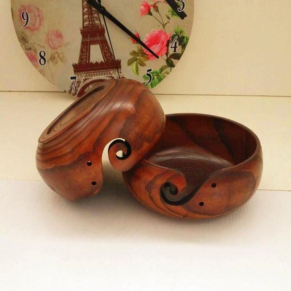 

bowls wooden wool bowl handmade wood textile round storage