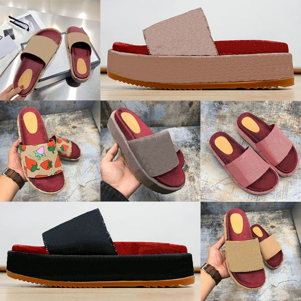 

woman slippers fashion beach thick bottom slippers platform women shoes alphabet lady sandals leather high heel slippers large size 35-40 11, Black