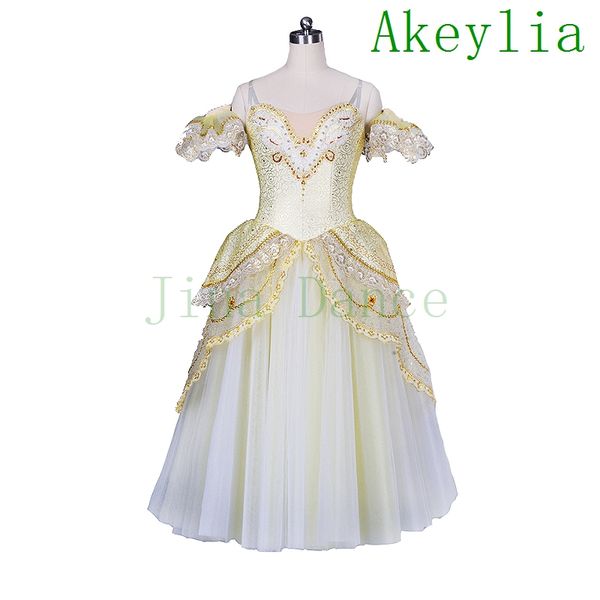 

stage wear gold court romantic ballet tutu dress white silver long dress ballet professional tutu dress girls ballerina costume women jn8902, Black;red