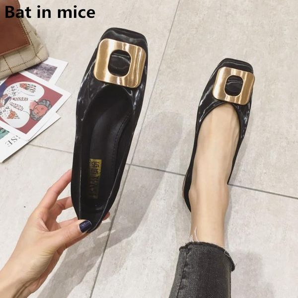 

dress shoes woman ol office lady pu leather high heels women square heeled pumps ladies mujer w149, Black