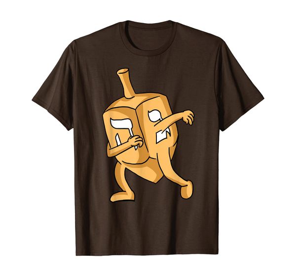 

dabbing dreidel funny hanukkah jewish holiday jew humor gift t-shirt, White;black