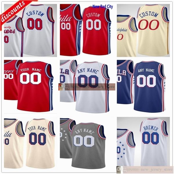

custom printed allen 3 iverson joel 21 embiid ben 25 simmons tobias 12 harris al 42 horford 0 josh richardson 1 mike scott 18 milton jerseys, Black;red
