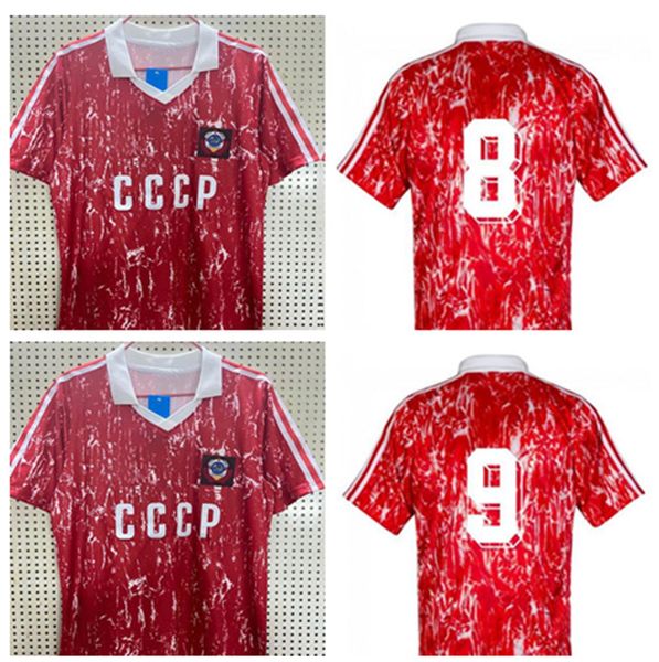 

home red 1990 soviet retro football shirt alenikov football shirt soviet bellanov shirt protasov zavarov classic mailot de foot, Black;yellow