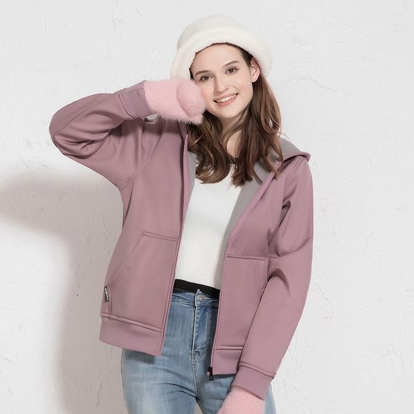 

female universal couple thin jacket windbreaker outdoor patchwork waterproof windproof breathable wear-resistant lapel zipper solid color, Black
