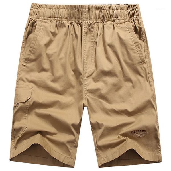 

shorts men multi-pocket cotton casual pants loose men's, White;black