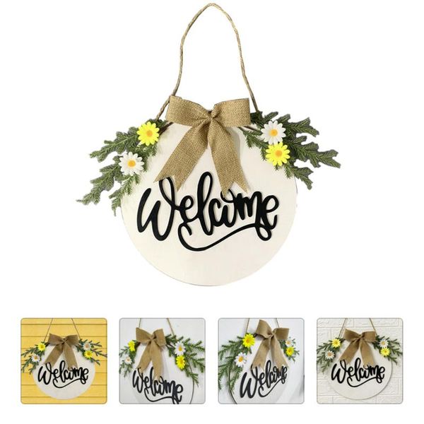 

1pc creative door ornament wall hanging ornament adorable flower door sign