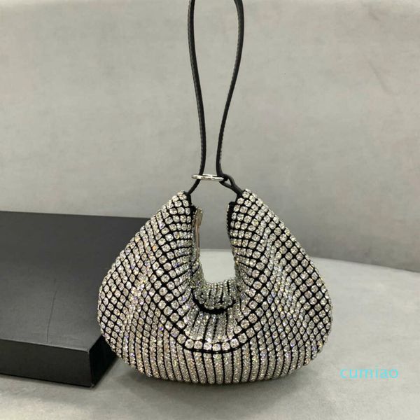 

luxury package new white aw king water diamond handbag hand mini shoulder bag