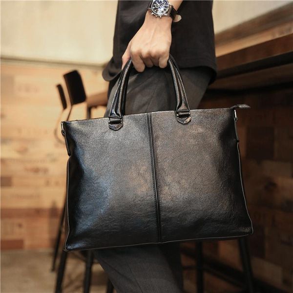 

portable zipper clutch bag business genuine leather high capacity street fashion clutch bag bolsos hombre men's bags db60sn