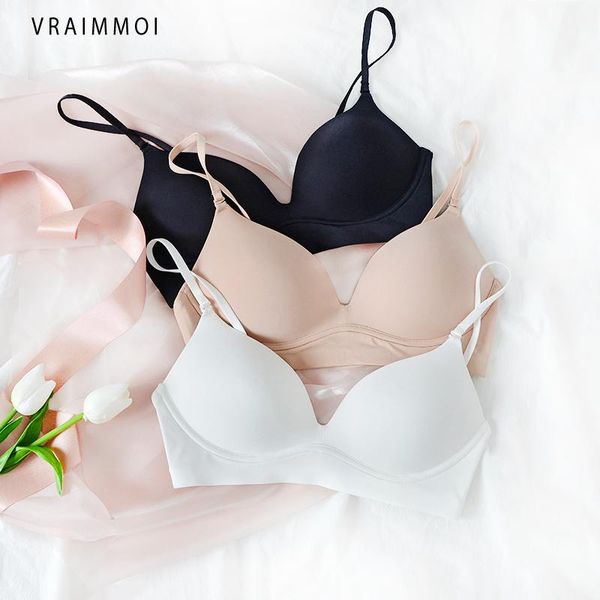 

bras lingerie breathable slim underwear women black/white bralette seamless demi push up bra, Red;black