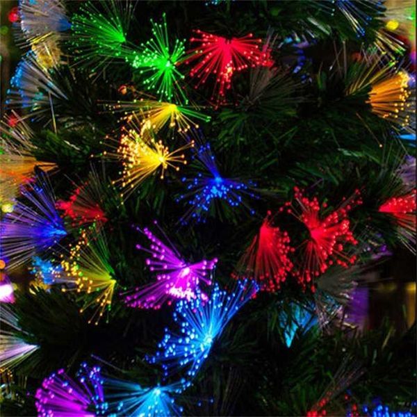 10M 100 LED String Light Fibra ottica Fata Scintillio Luci Albero di Natale Luci per feste di nozze Decorazione per esterni per gronde Gar 211122