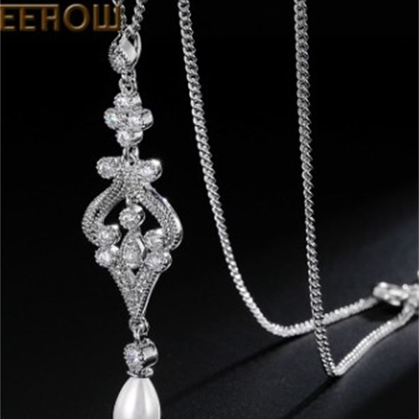 

chaming low price more color diamond crystal drops wedding bride lady's set necklace earigns 25.1l, Silver