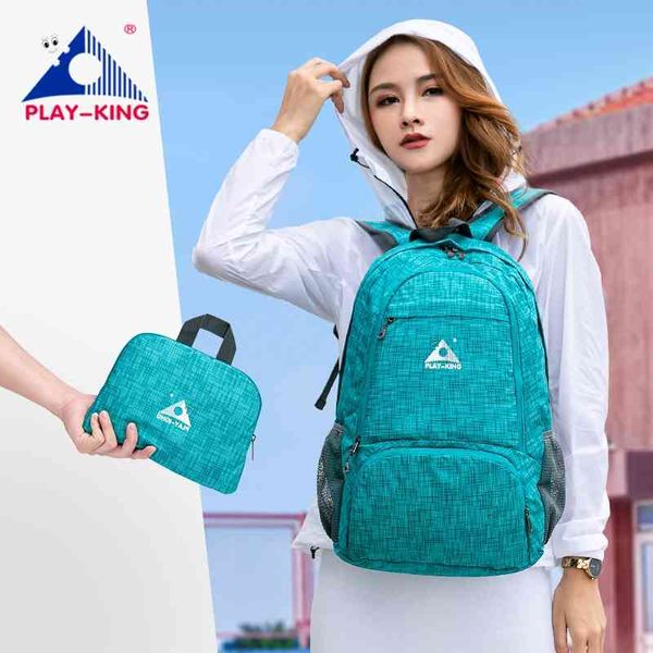 

playing lightweight nylon foldable backpack multicolor waterproof outdoor sports campsite hiking travel bags folding