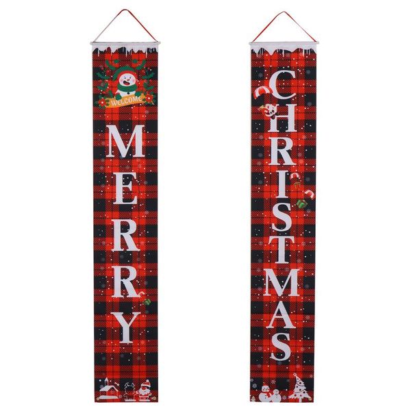 

curtain & drapes 1 pair christmas couplets adornment hanging banners wall decoration
