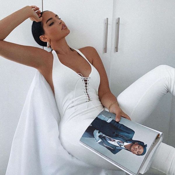 

2020 summer men's new neckband leg zipper open back sports jumpsuit, Gray