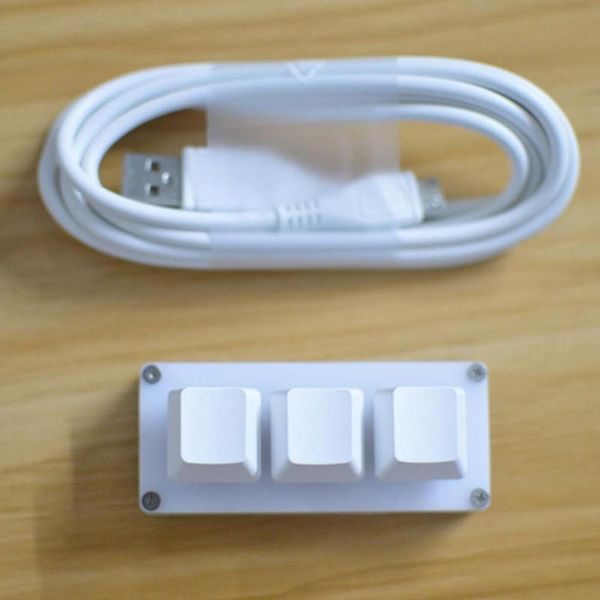 

keyboards 3 key silver axis keypad macro function switches mechanical keyboard numpad for gaming poshop customized shortcut
