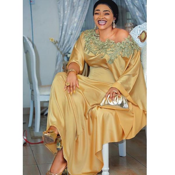 

ethnic clothing 2021 satin african dresses for women dashiki vetement femme kaftan abaya dubai robe plus size boubou africain jellaba, Red