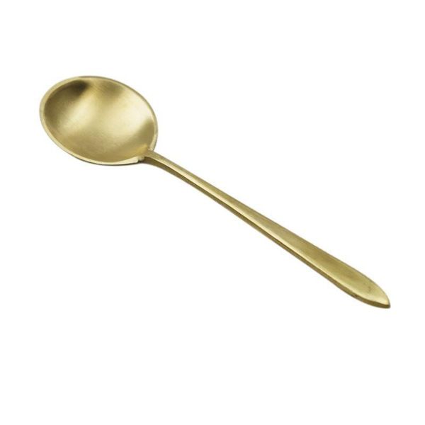 

spoons pure copper hand made thickened brass spoon