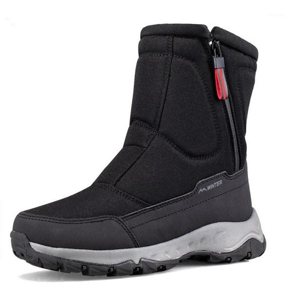 

boots outdoor women winter 2021 thicken warm plush snow sports travel waterproof non-slip platform shoes for skiing hiking1, Black