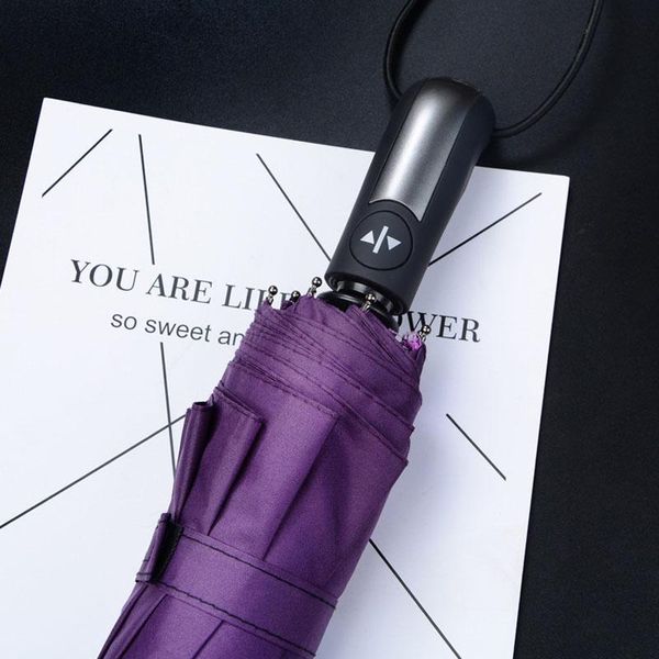 

umbrellas triple folding business umbrella 10 bones 3 way fold glass fiber full self sunny rain sunscreen