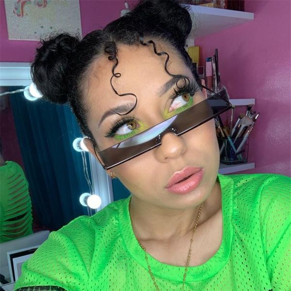 

lvvkee vintage square for 2021 shaped brand new women sunglasses mirror reflective glasses designer women metal uafaf, White;black