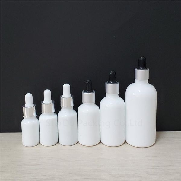 

storage bottles & jars 200pcs 10ml/15ml/20ml-30ml/50ml/100ml essential oil glass bottle pearl aluminum cap dropper / essence empty