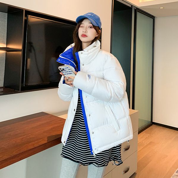 

winter jacket long-sleeved new padded jacket mid-length plus velvet cotton padded padded jacket women's vest short collar, Black