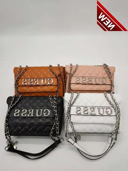 

women's bag 2022 new letter diamond lattice single shoulder messenger vg797021