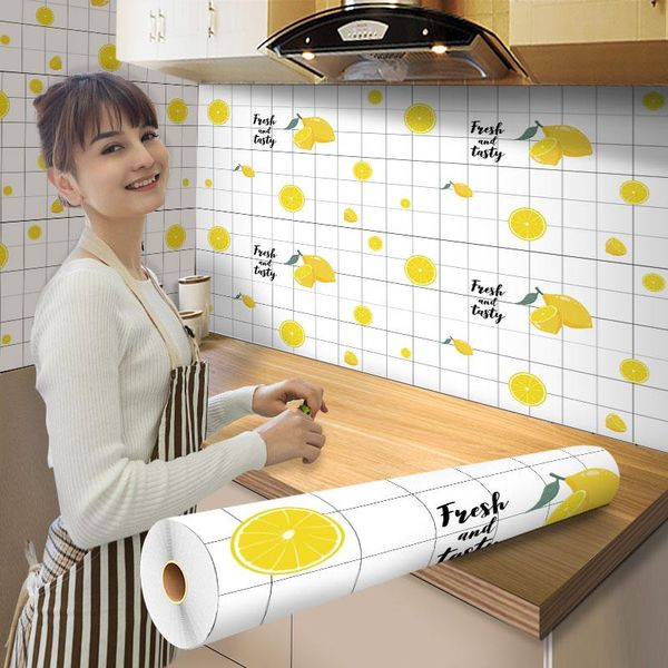 

window stickers kitchen greaseproof waterproof sticker self adhesive film wallpaper high temperature resistant wall home decor
