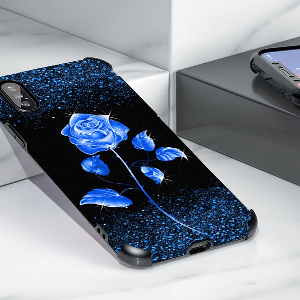 

cases shimmering flash powder blue rose flower women leather phone case cover for huawei p10 p20 p30 p40 p50 pro mate 30 40 nova 3 4 5 6 7 8