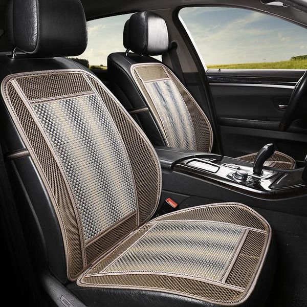 

new car single summer seat covers linen cool bamboo cushion for 95% cars